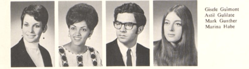 Marina Habe’s University High School yearbook photo, taken when she was 17.